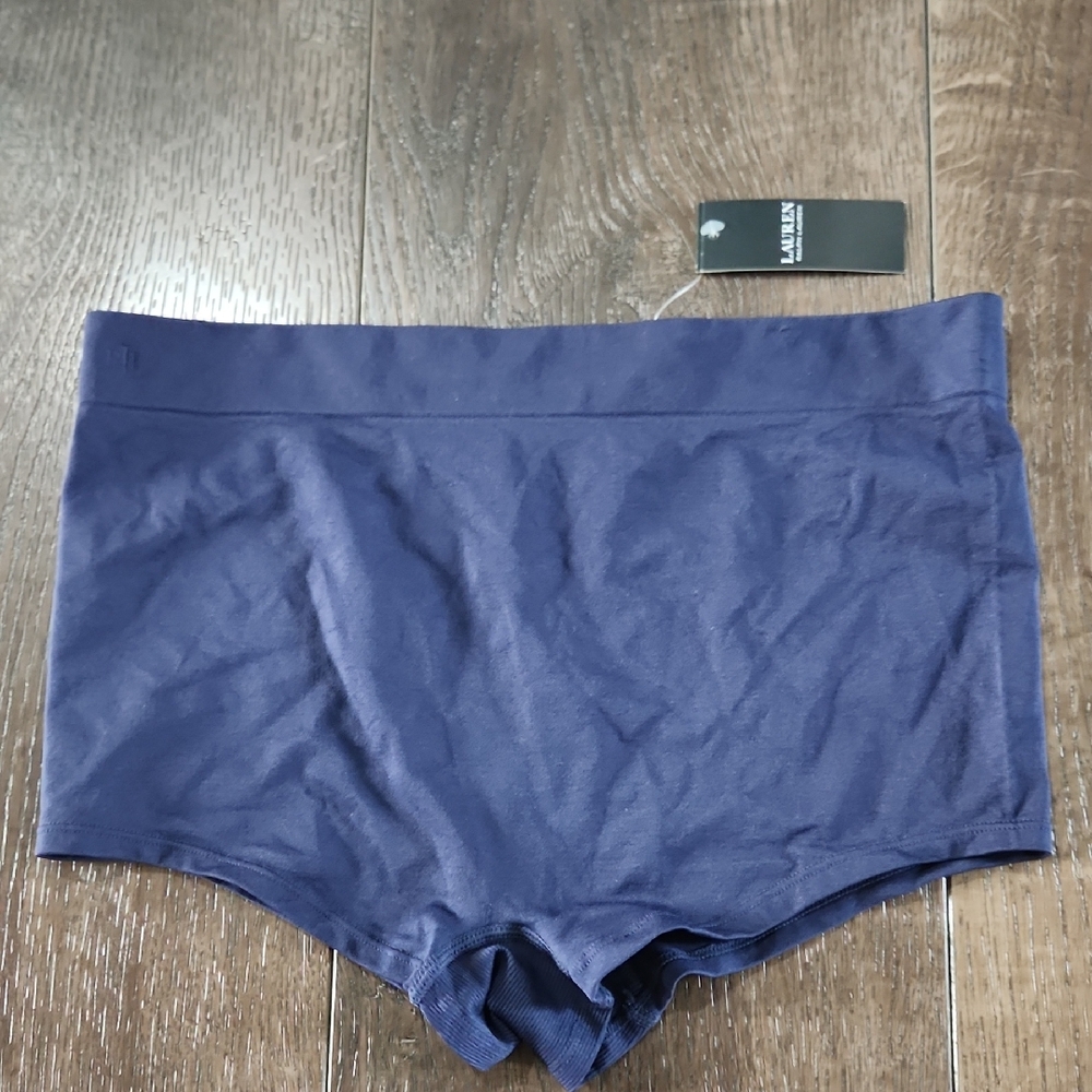 NEW Lauren Boyshort Panty Navy Seamless L